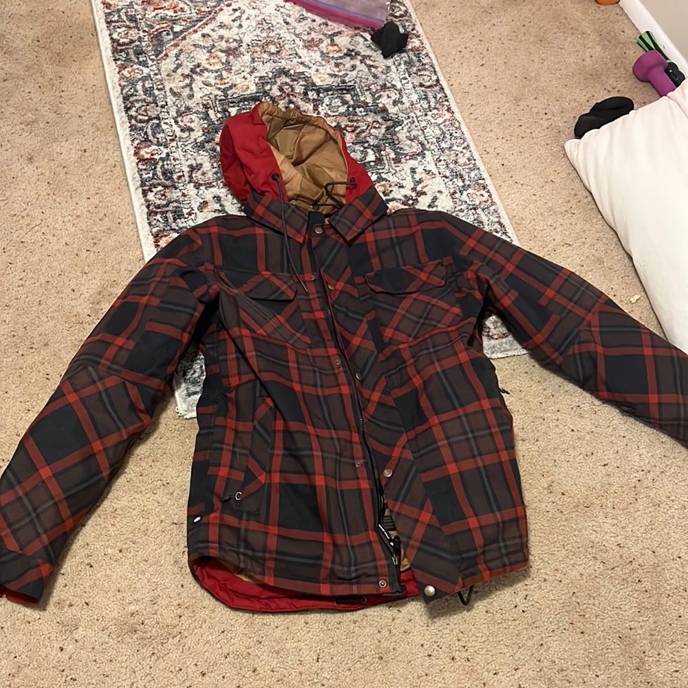 Vintage 686 Ski / Snowboard Jacket - Woodland Flannel edition